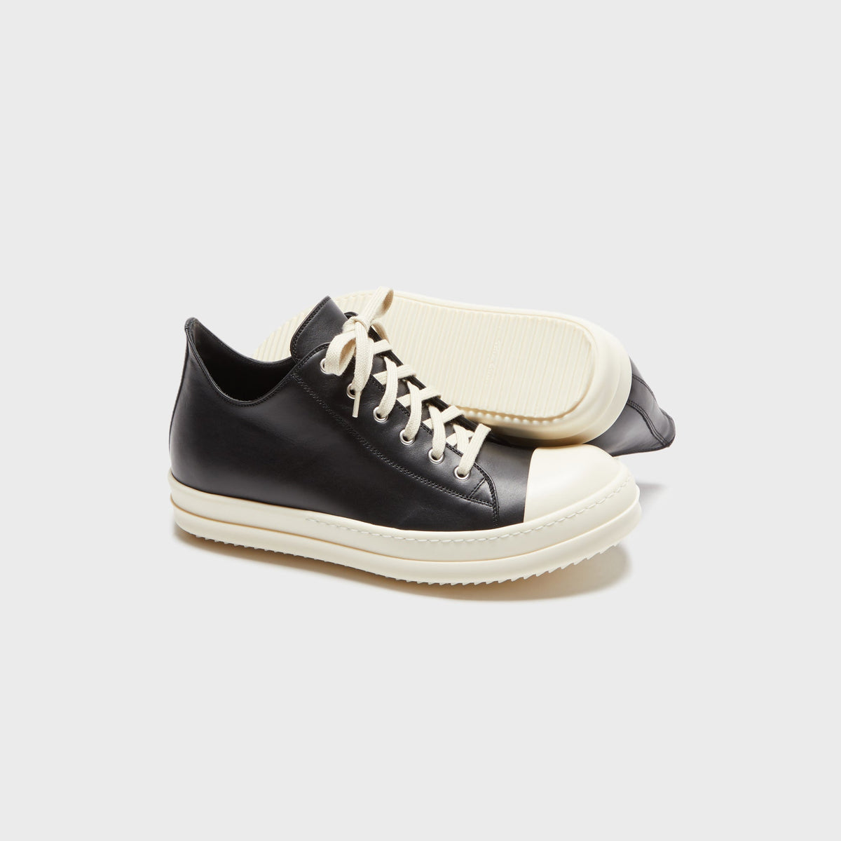 Rick Owens Low Sneaks – Black / Milk
