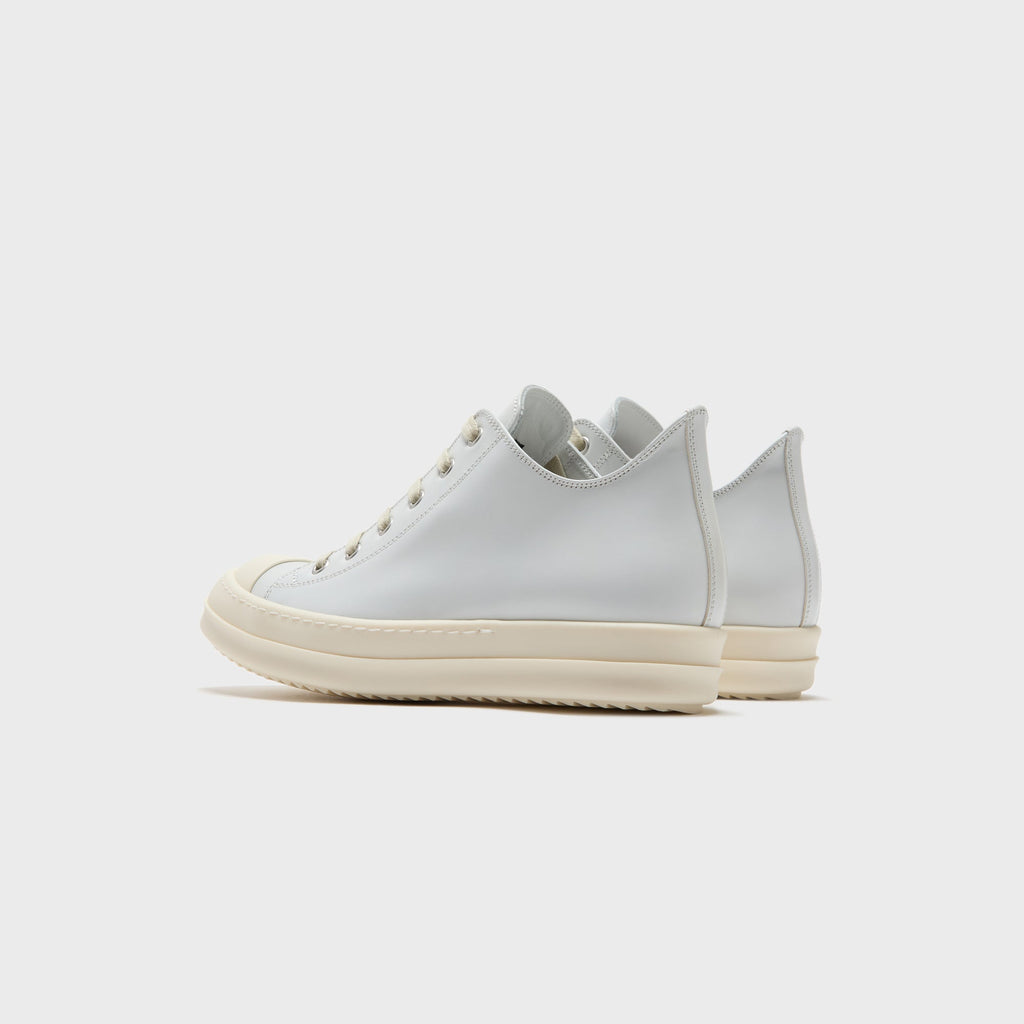Rick Owens WMNS Scarpe in Pelle Low Sneaks – Chalk / White / Milk / Milk
