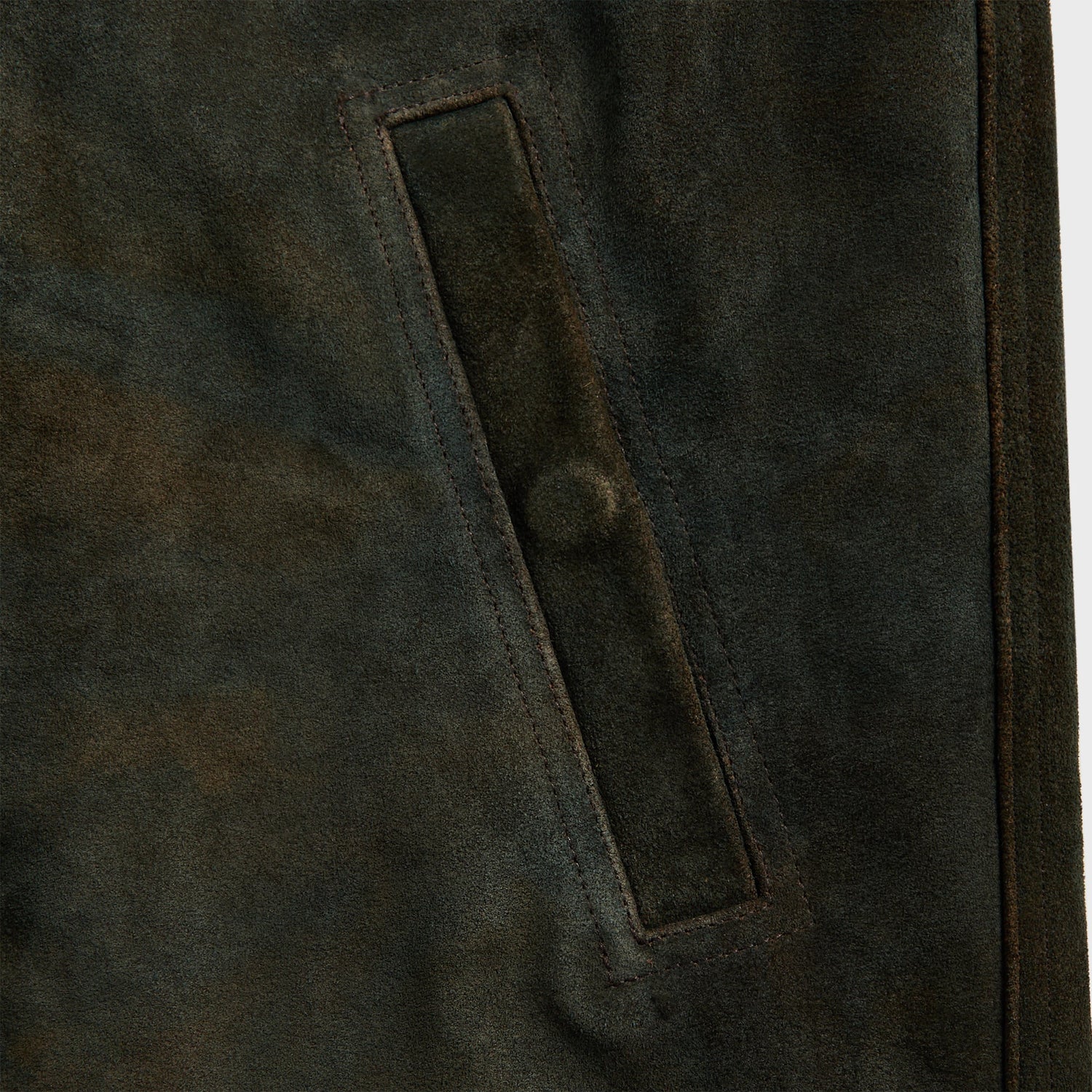 Rick Owens Suede Brad Jacket - Indigo