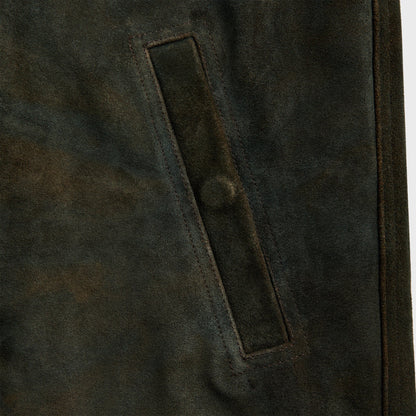 Rick Owens Suede Brad Jacket - Indigo
