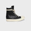 Rick Owens WMNS Hollywood Calf Leather Sneakers – Pelle Black / Milk / Milk