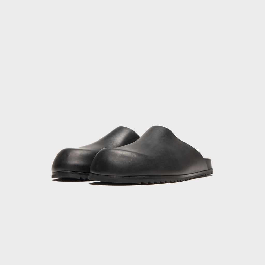 Rick Owens Black Temple Mule Granola Loafers – Pelle Black