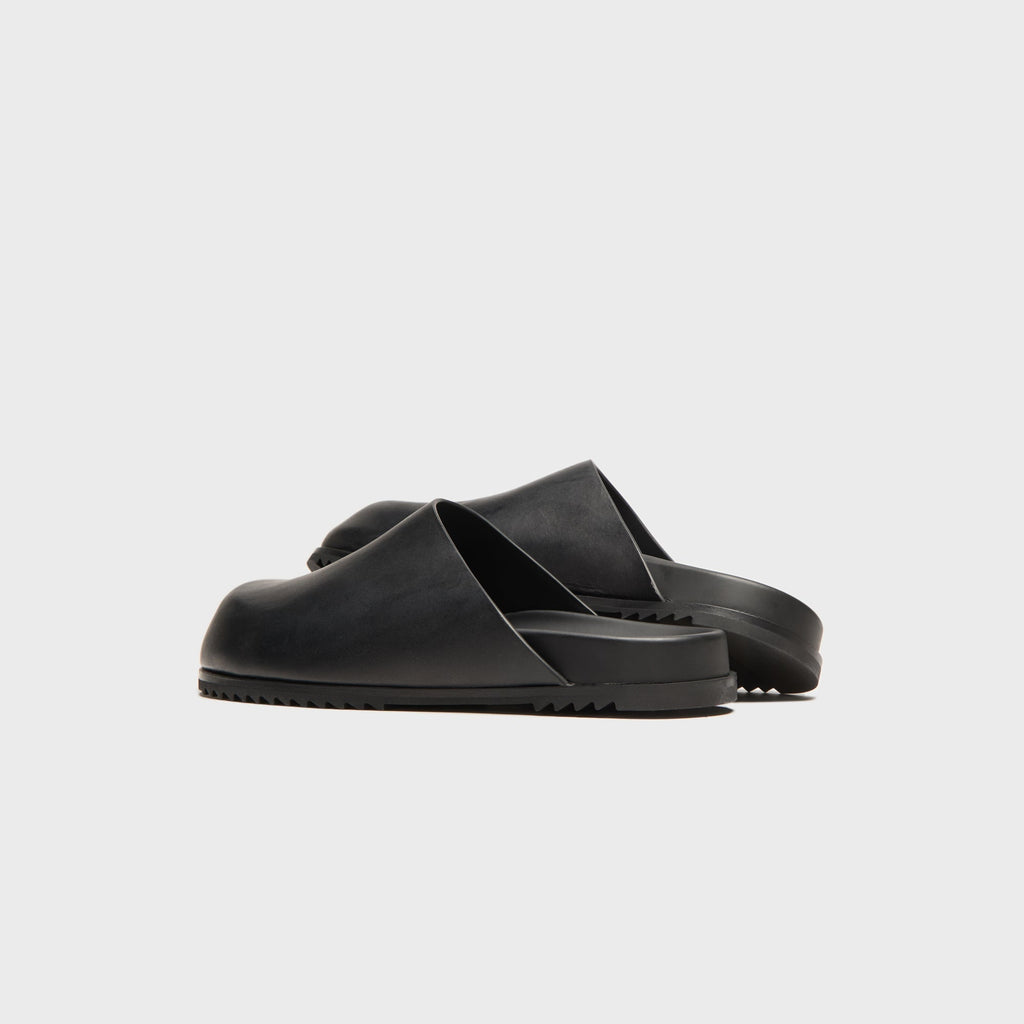 Rick Owens Black Temple Mule Granola Loafers – Pelle Black