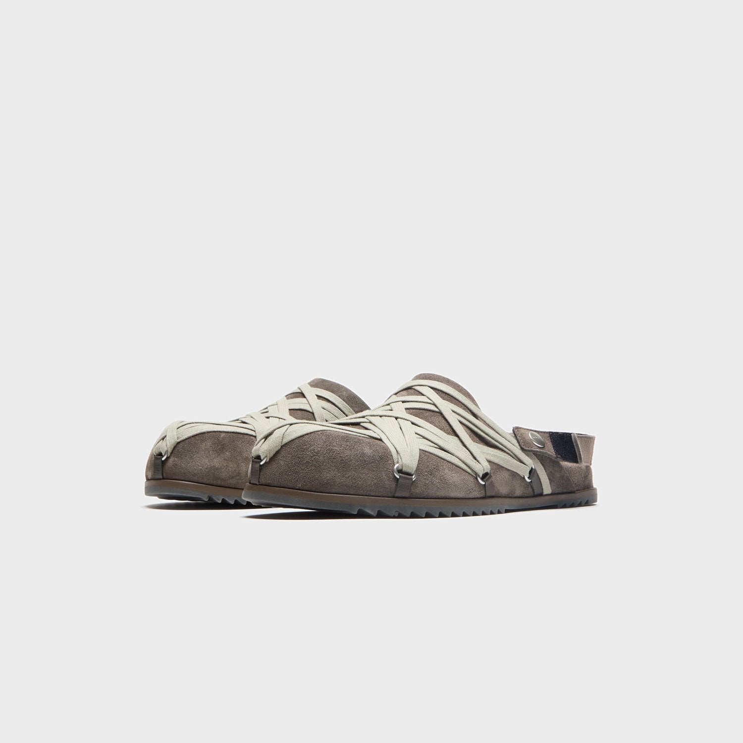 Rick Owens Megalace Mules - Granola Dust