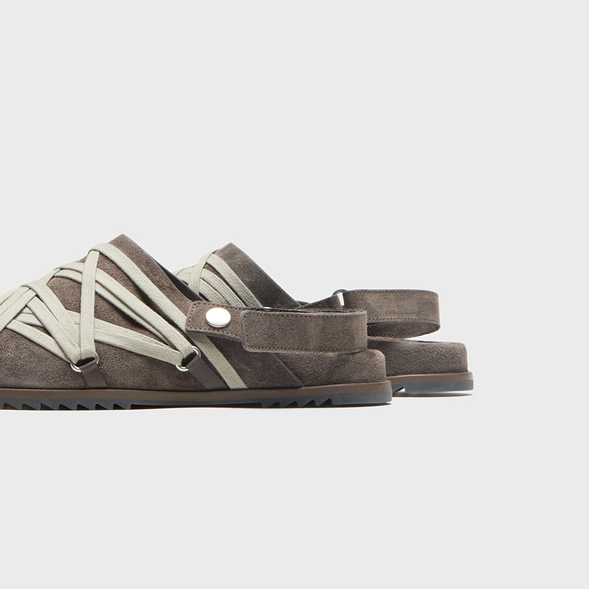 Rick Owens Megalace Mules – Granola Dust