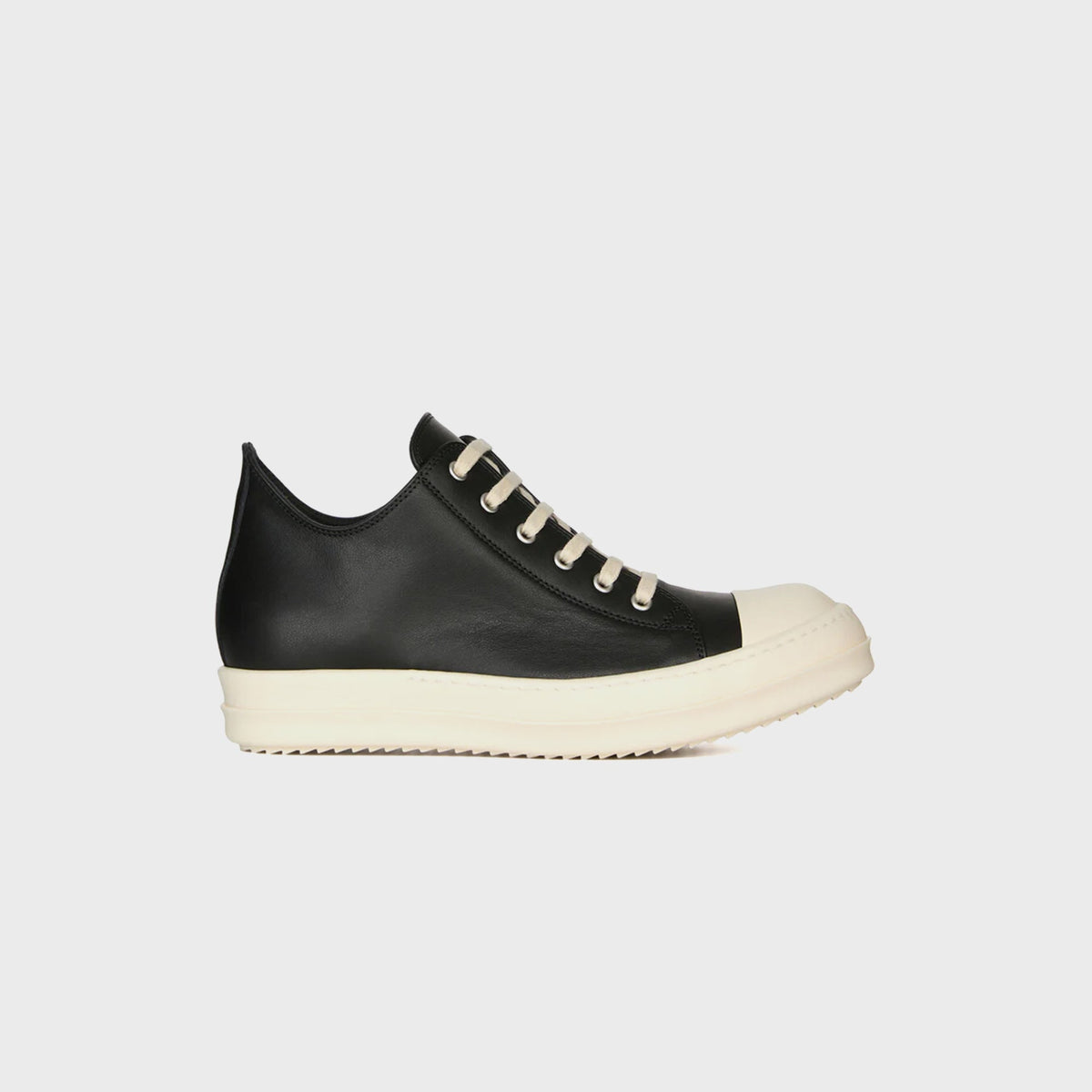 Rick Owens Low Sneaks – Grease / Milk Main image