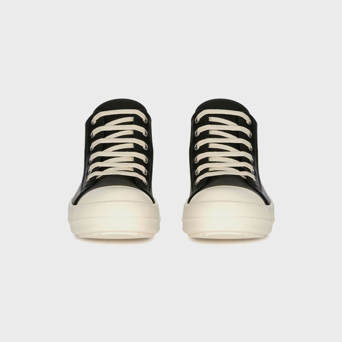 Rick Owens SS26 Temple Low Sneaks - Black / Milk