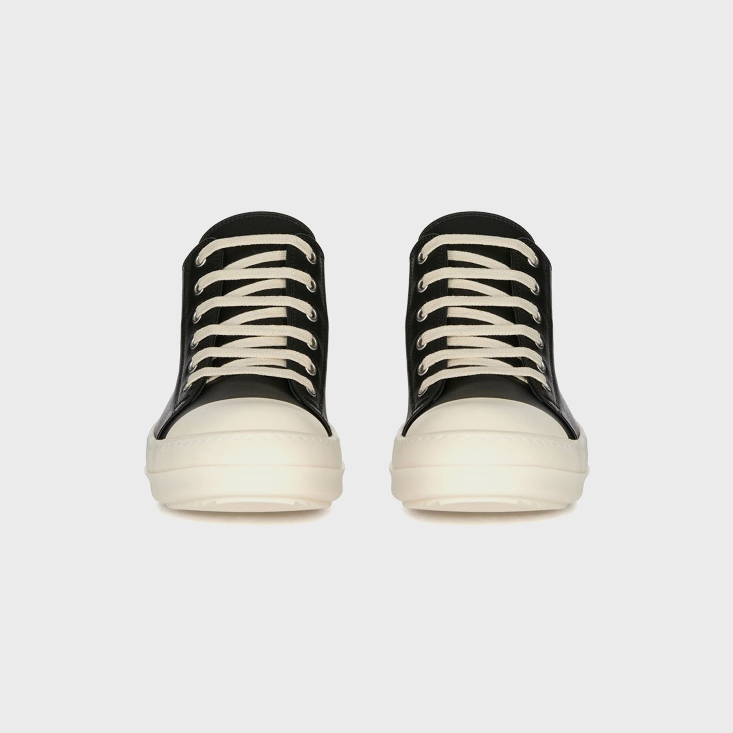 Rick Owens SS26 Temple Low Sneaks - Black / Milk