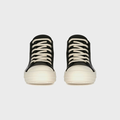 Rick Owens SS26 Temple Low Sneaks - Black / Milk