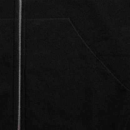 Rick Owens Zipped Hoodie - Black