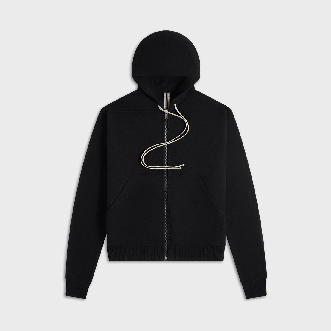 Rick Owens Zipped Hoodie - Black