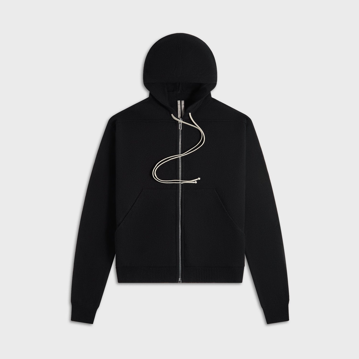 Rick Owens Zipped Hoodie - Black