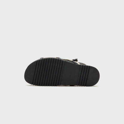 Rick Owens Megalace Mule Granola Mules- Pelle Black