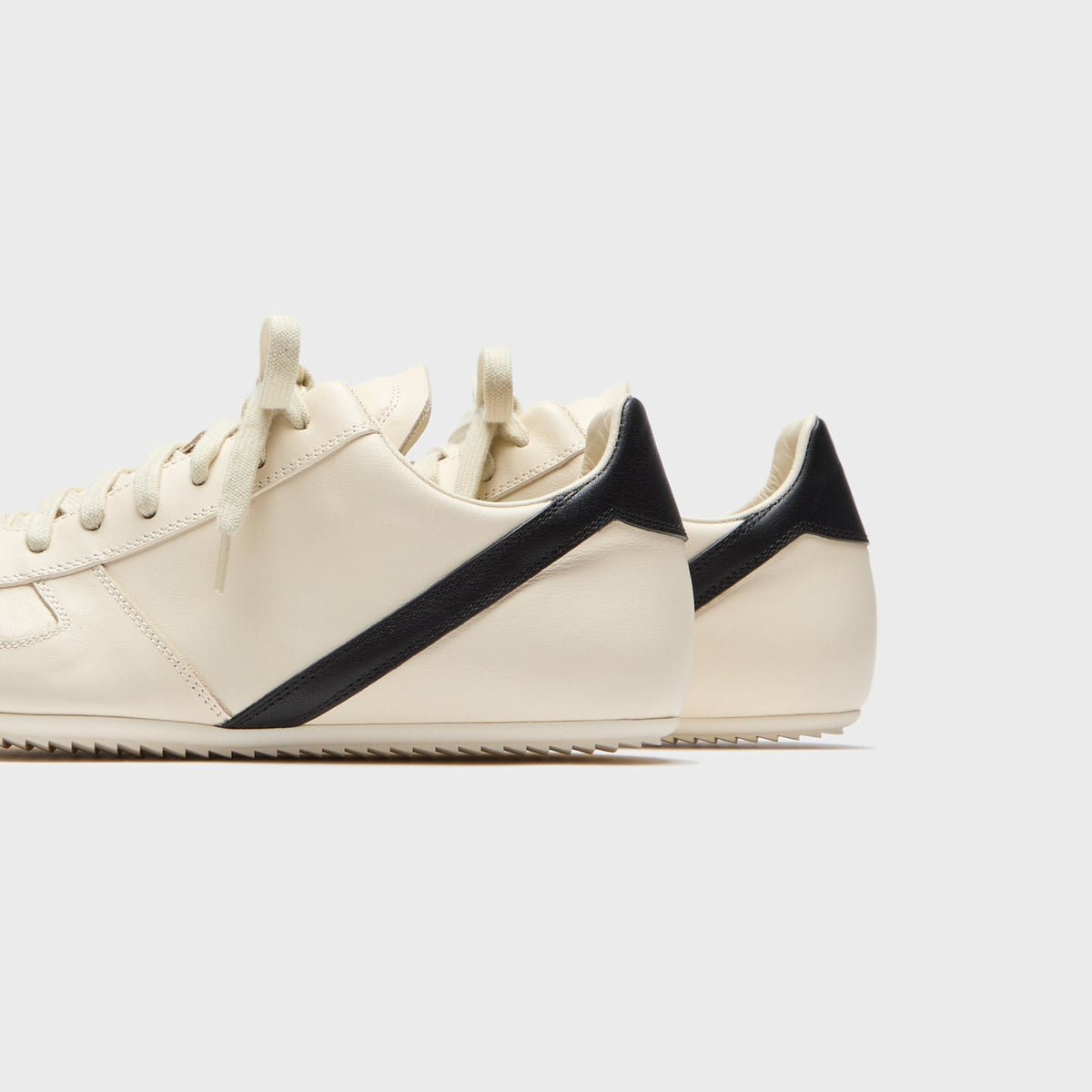 Rick Owens Concordians Minimal Sneaks – Milk / Black / Milk