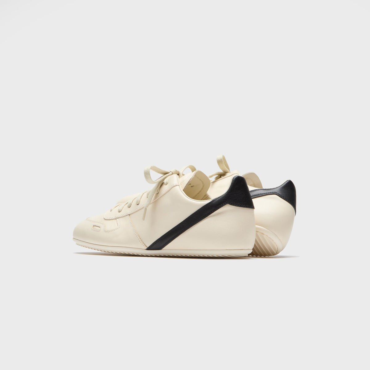 Rick Owens Concordians Minimal Sneaks – Milk / Black / Milk