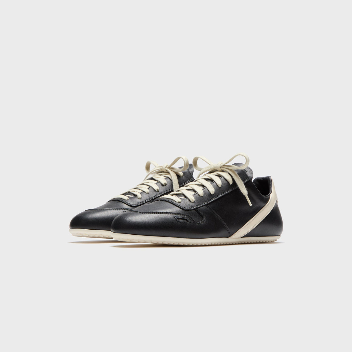 Rick Owens Concordians Minimal Sneaks – Black / Milk / Milk