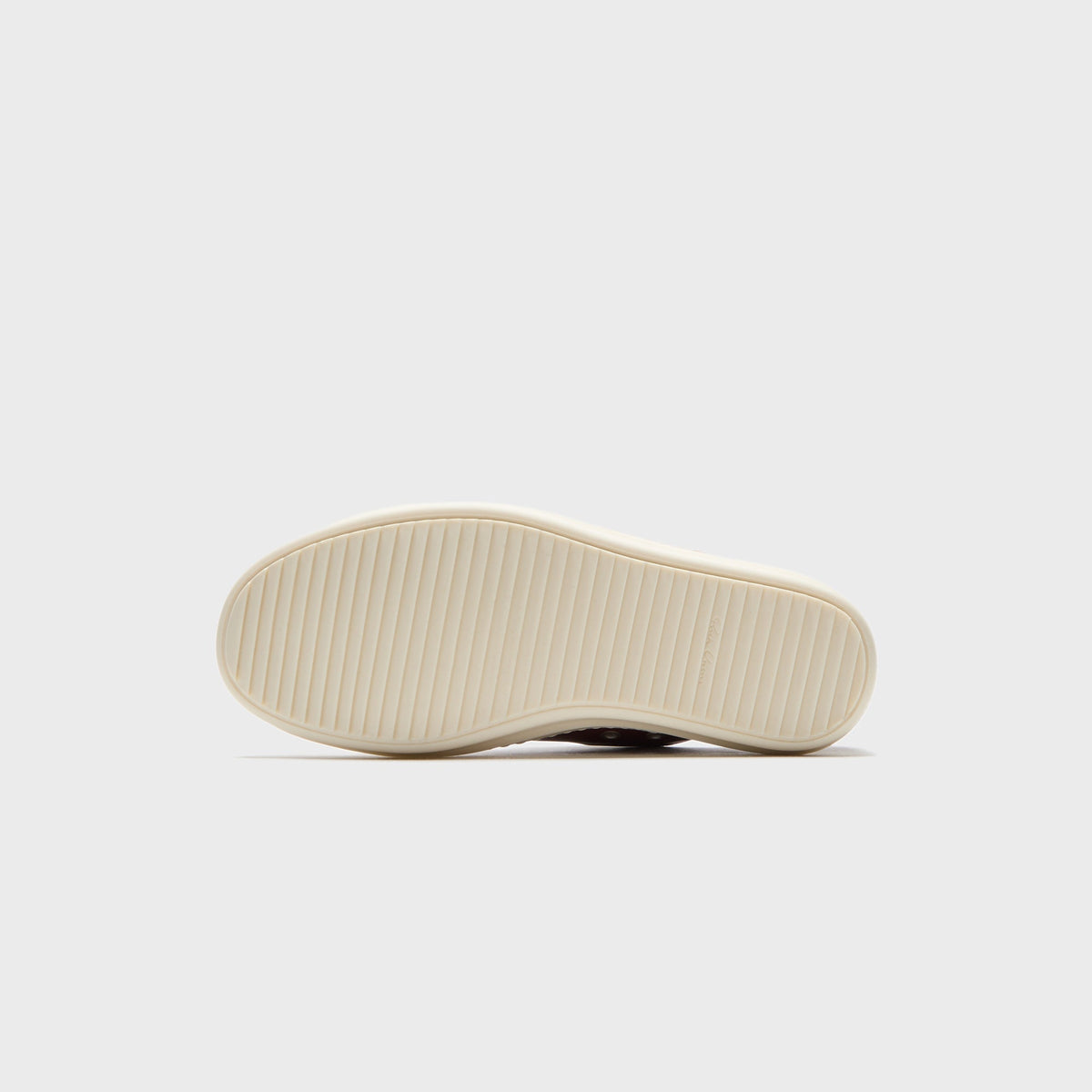 Rick Owens Scarpe In Pelle Low Sneaker – Rosewood / Milk / Milk