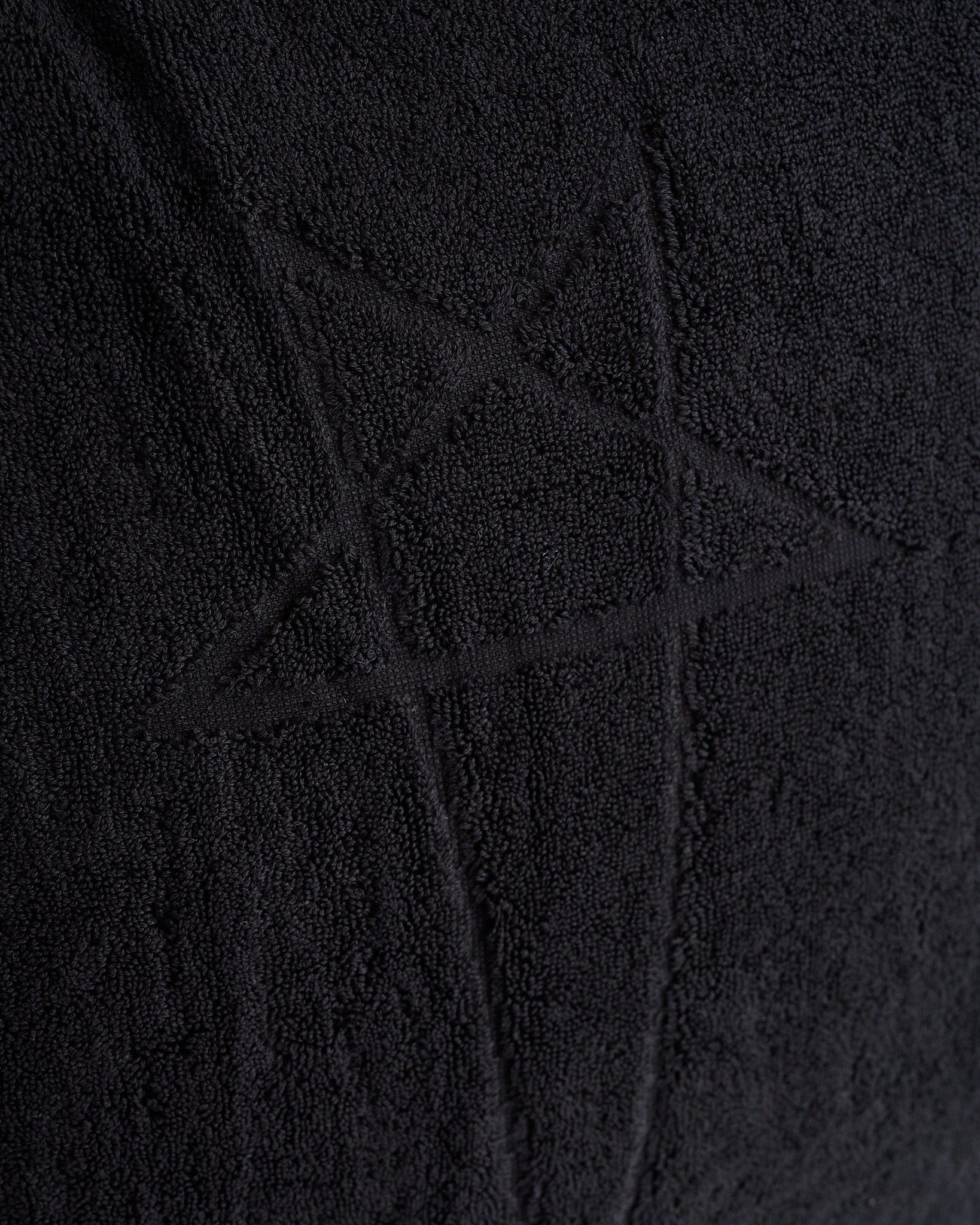 Rick Owens Beach Pentagram Heavy Cotton Terry Pillow Black