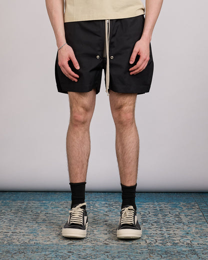 Rick Owens Bela Boxer Short TE Stretch Poplin Black