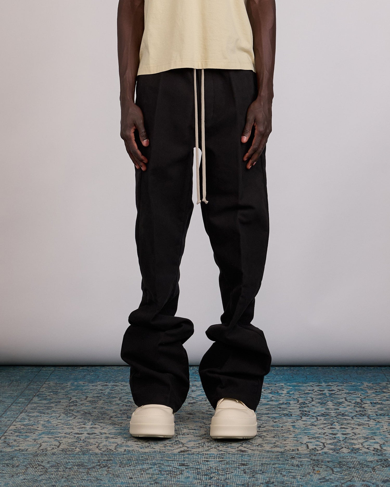 Rick Owens Drawstring Dietrich Pant Brushed Twill Black