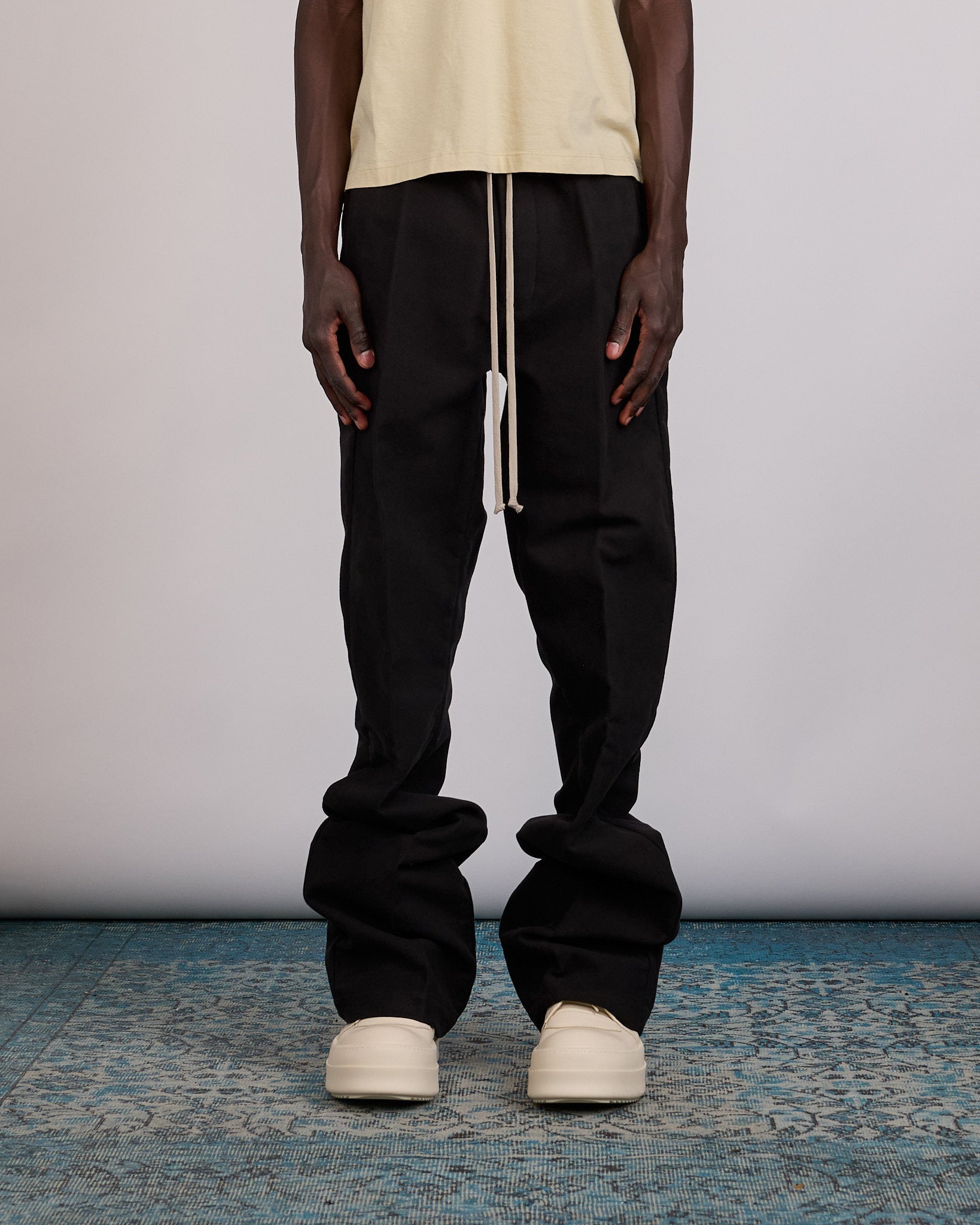 Rick Owens Drawstring Dietrich Pant Brushed Twill Black