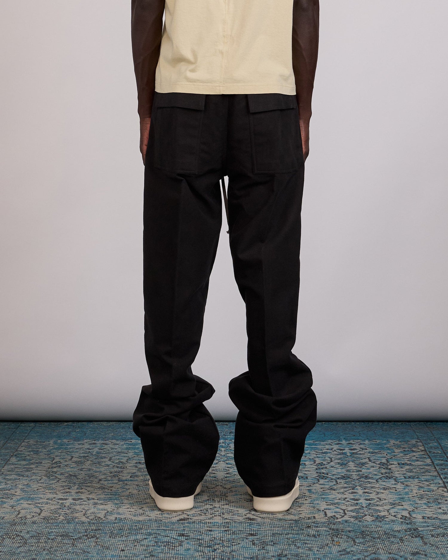 Rick Owens Drawstring Dietrich Pant Brushed Twill Black
