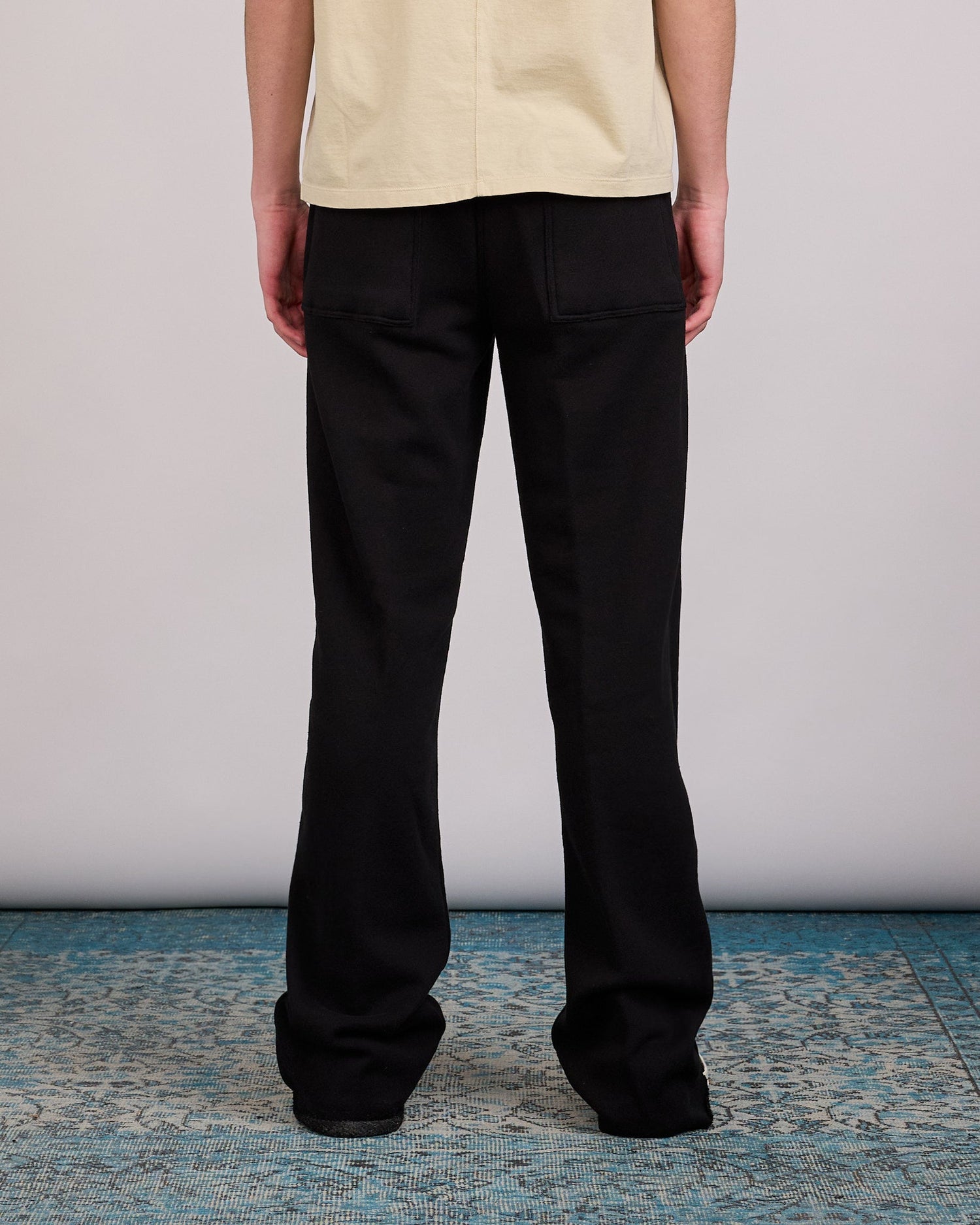 Rick Owens Drawstring Dietrich Pant Nep Terry Jersey Black