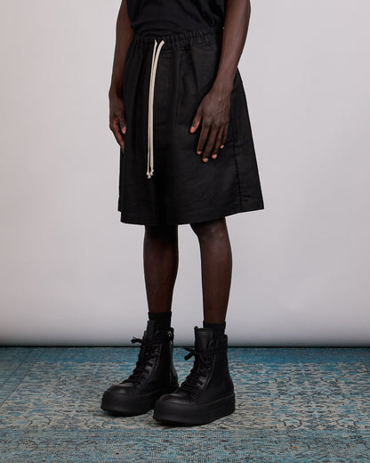 Rick Owens Faun Short Ramie Moleskin Black