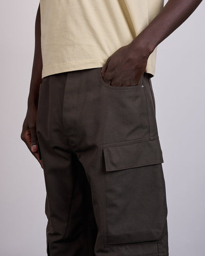 Rick Owens Geth Cargo Jean Cordura Cotton Dark Dust