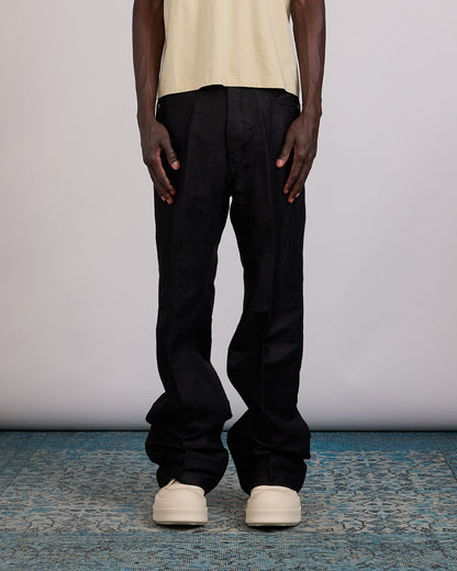 Rick Owens Geth Jean Ramie Moleskin Black