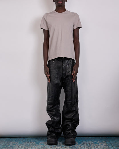 Rick Owens Geth Jean Tumbled Lamb Leather Black