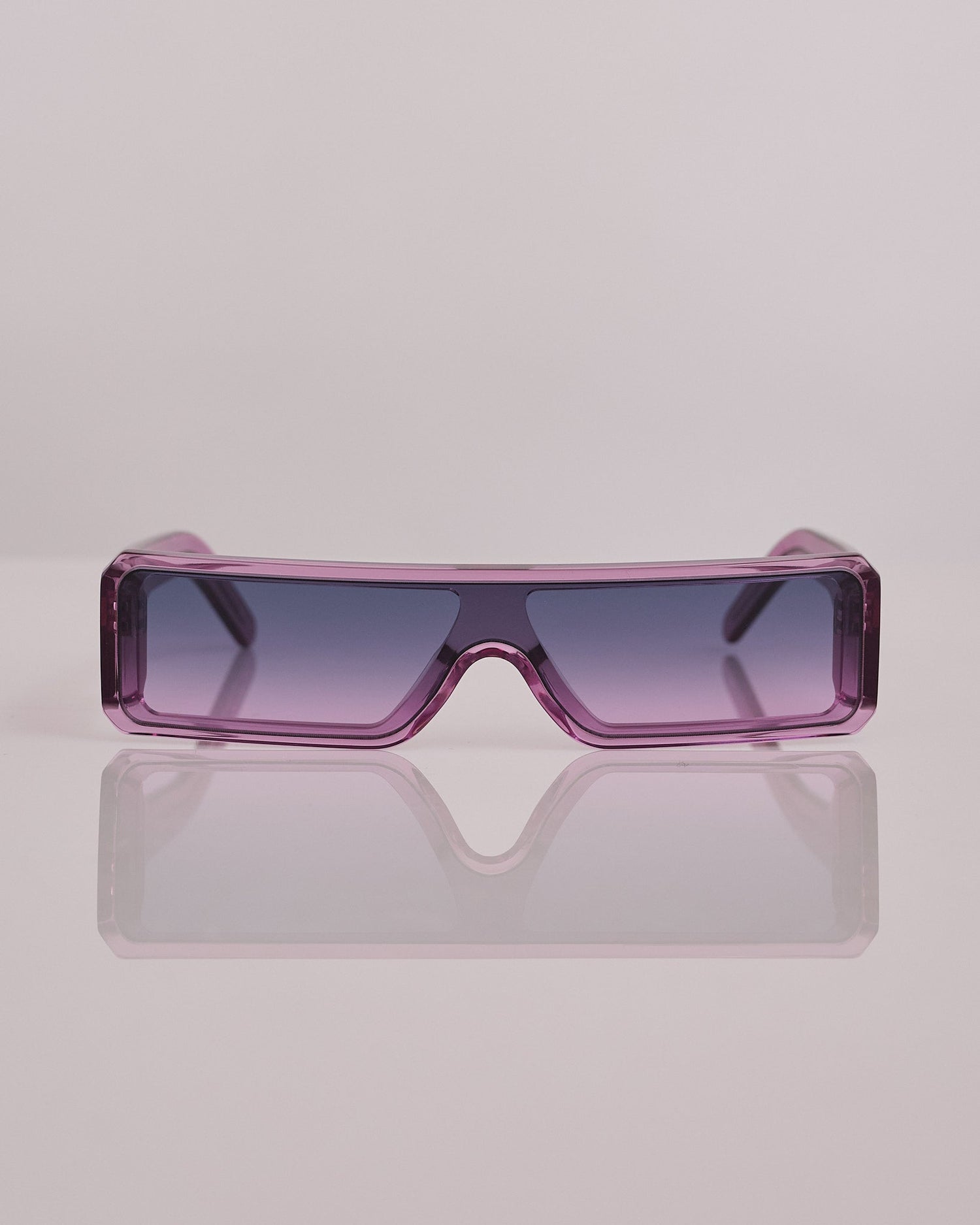 Rick Owens Gethshades Temple Sunglass Violet Violet Degrade