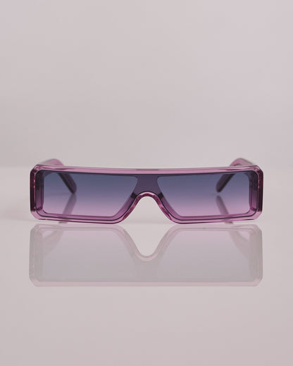 Rick Owens Gethshades Temple Sunglass Violet Violet Degrade