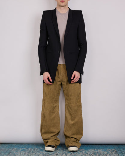 Rick Owens Larry Neue Blazer Twisted Wool Black