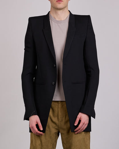 Rick Owens Larry Neue Blazer Twisted Wool Black