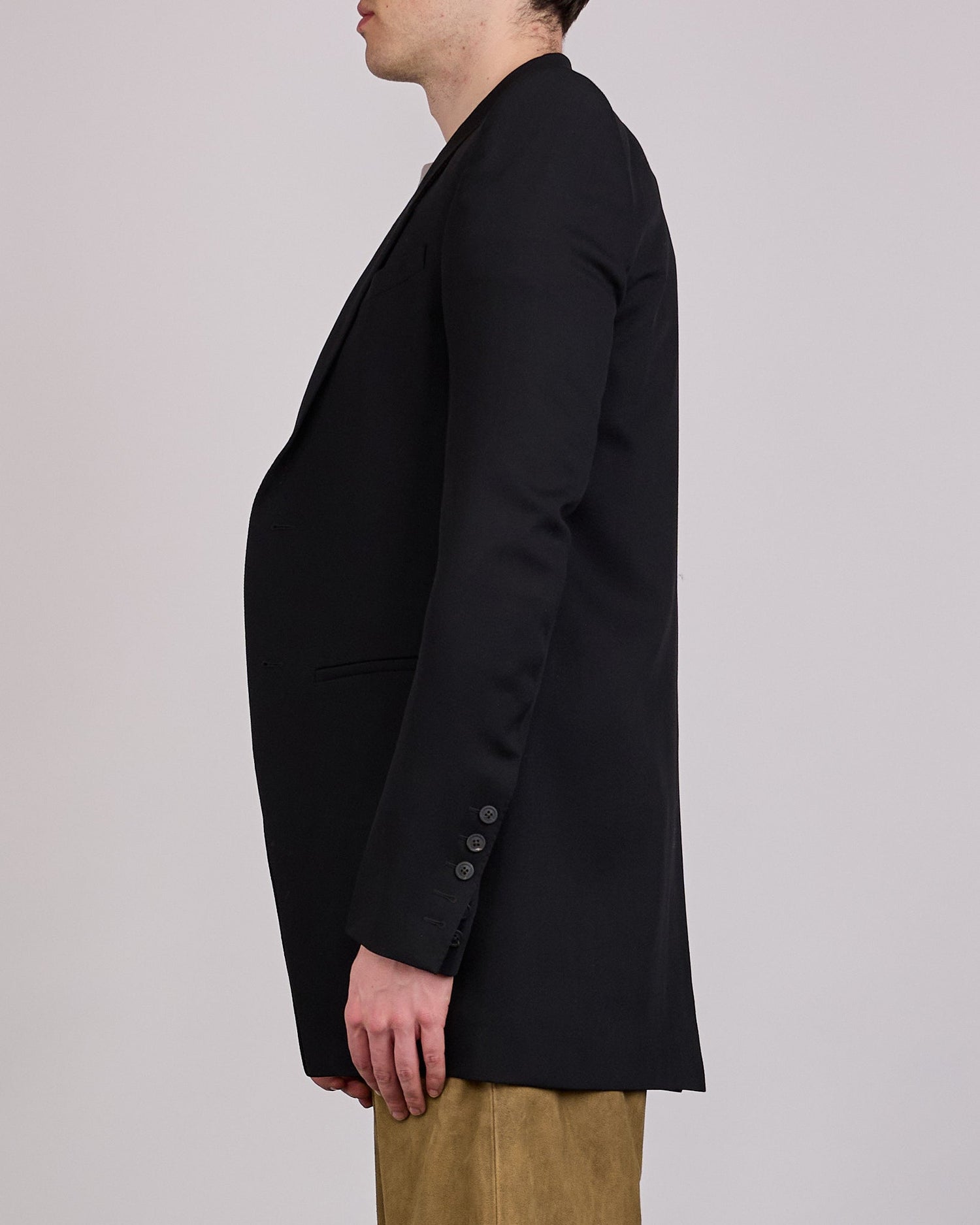 Rick Owens Larry Neue Blazer Twisted Wool Black