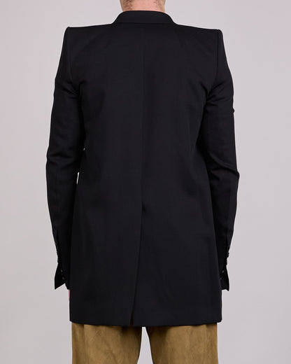 Rick Owens Larry Neue Blazer Twisted Wool Black