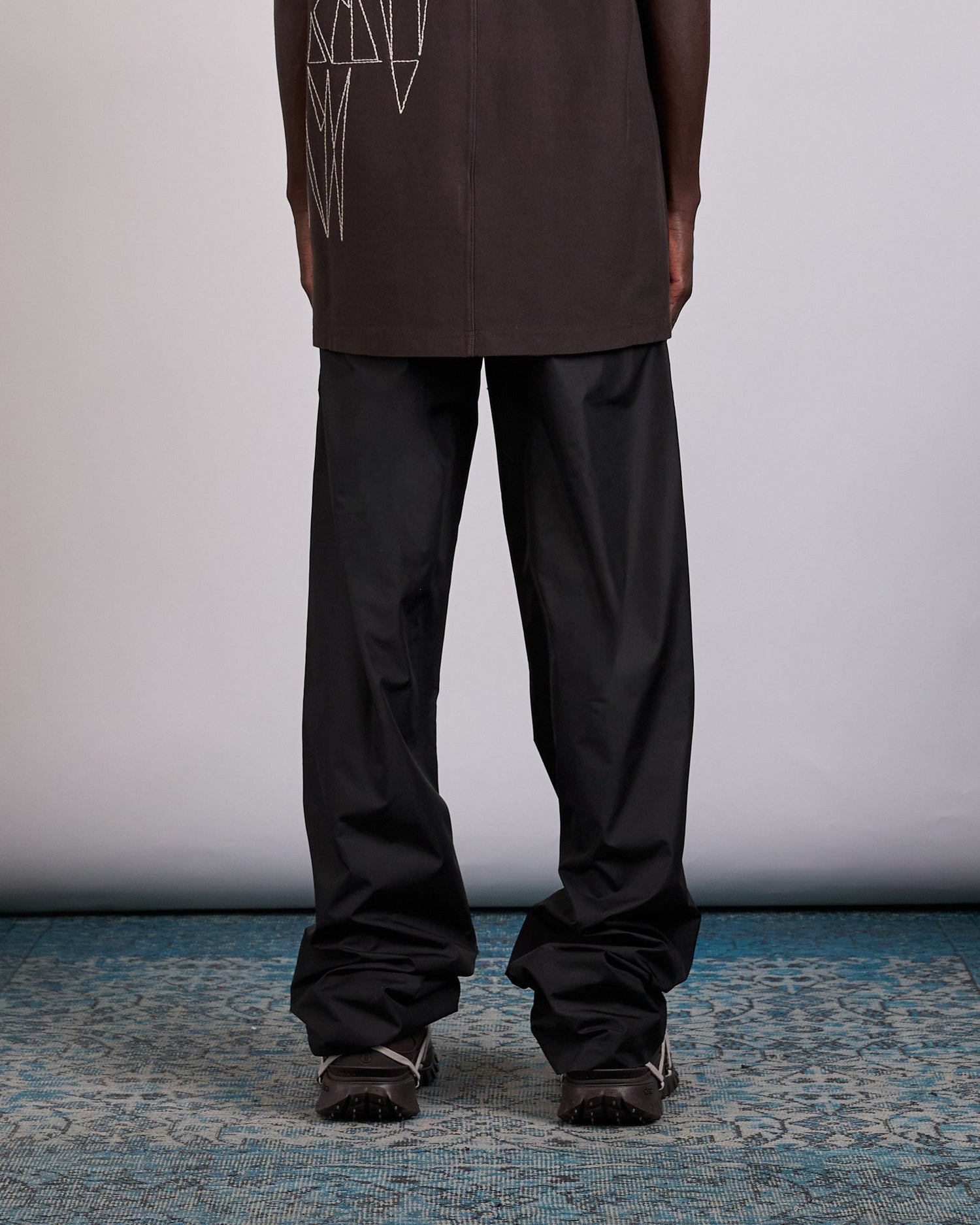 Rick Owens x Moncler Drawstring Taffeta Pant Black