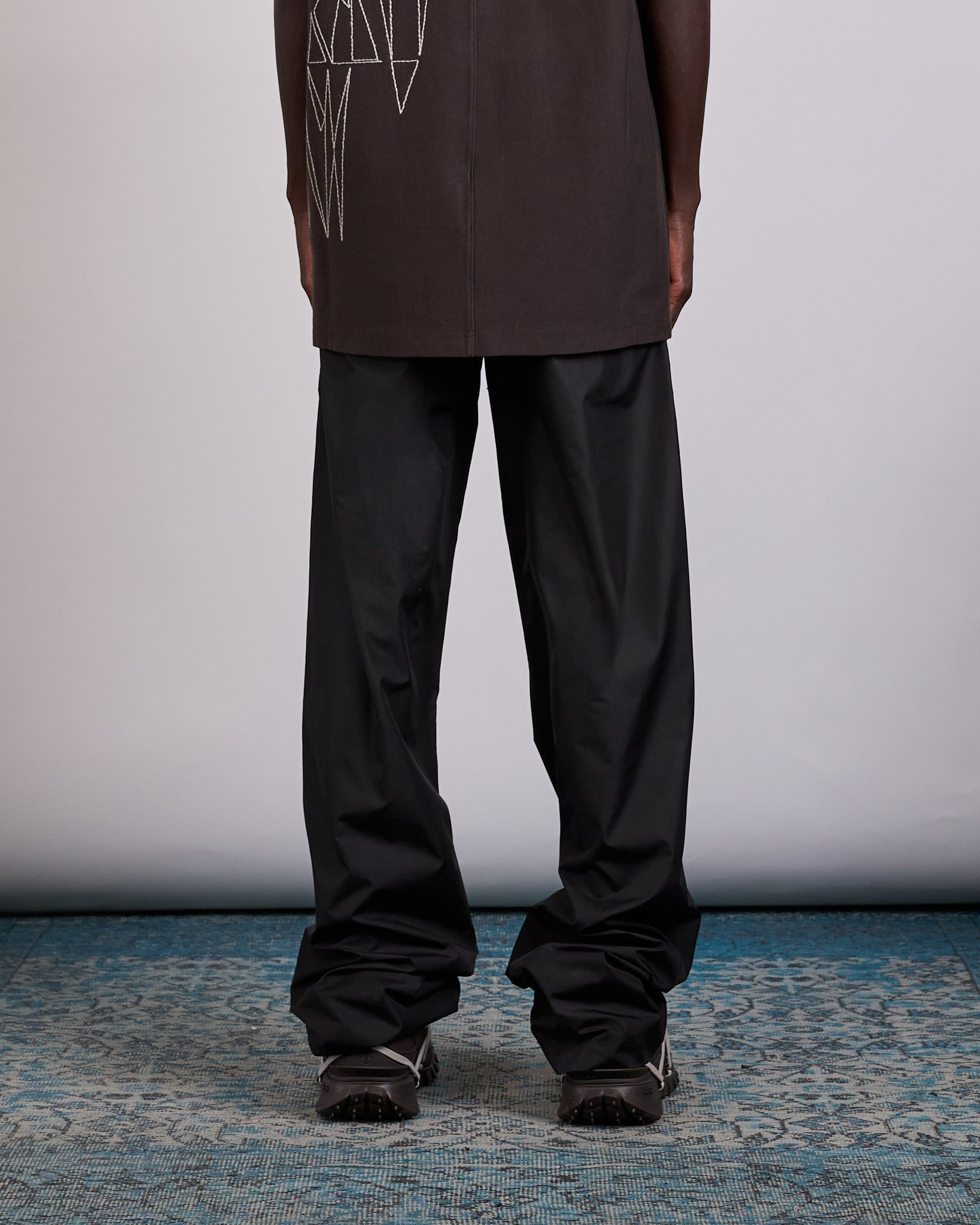Rick Owens x Moncler Drawstring Taffeta Pant Black
