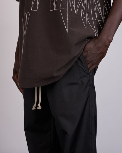 Rick Owens x Moncler Drawstring Taffeta Pant Black