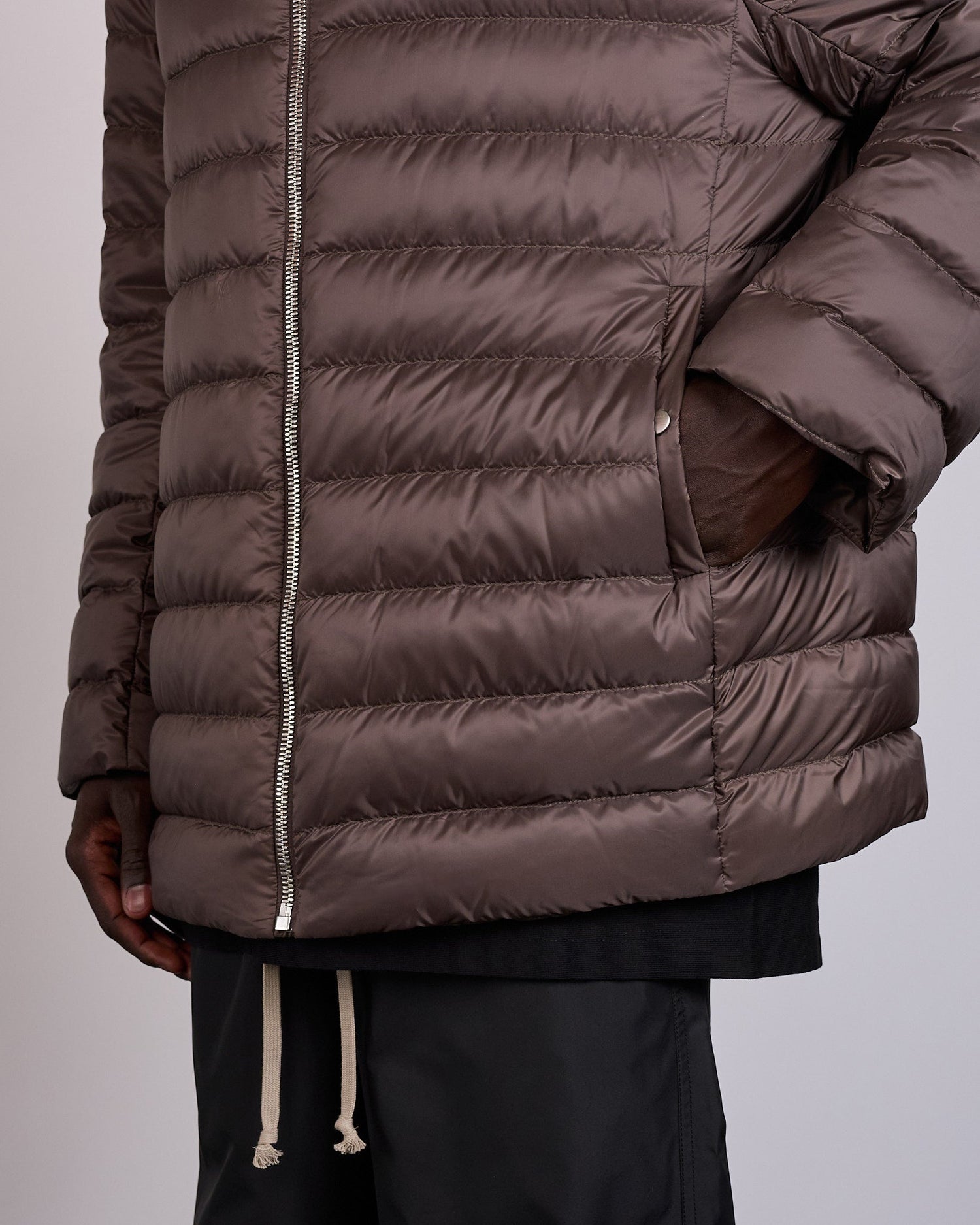Rick Owens x Moncler Flight Parka Lightweight Duvet Dark Dust