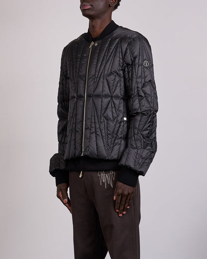 Rick Owens x Moncler Geocamo Flight Jacket Lightweight Duvet Black