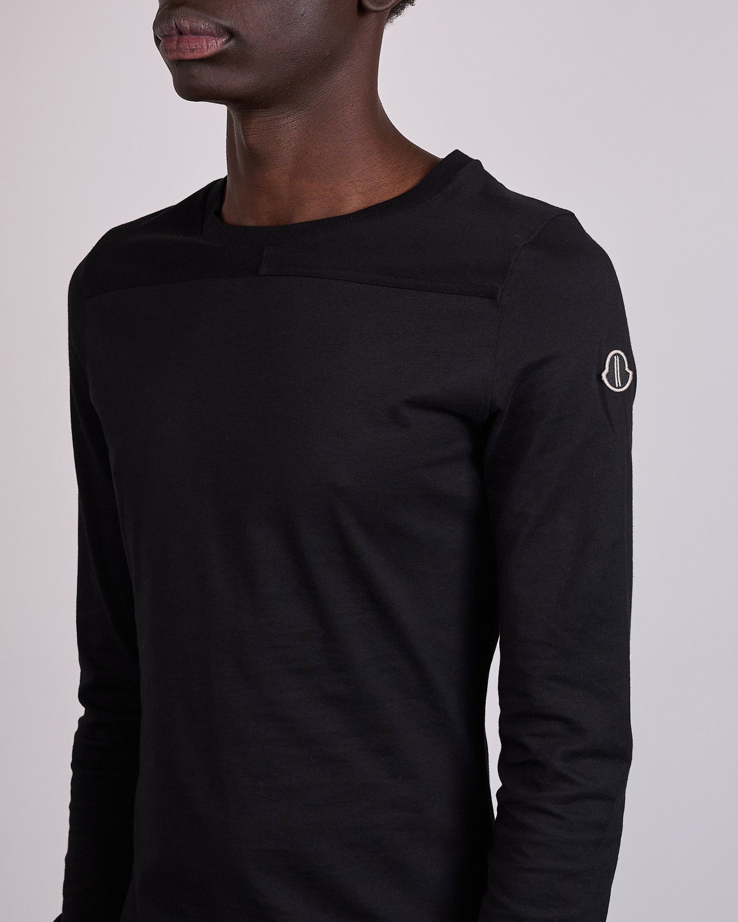 Rick Owens x Moncler Girder Jersery Long Sleeve T-Shirt Black