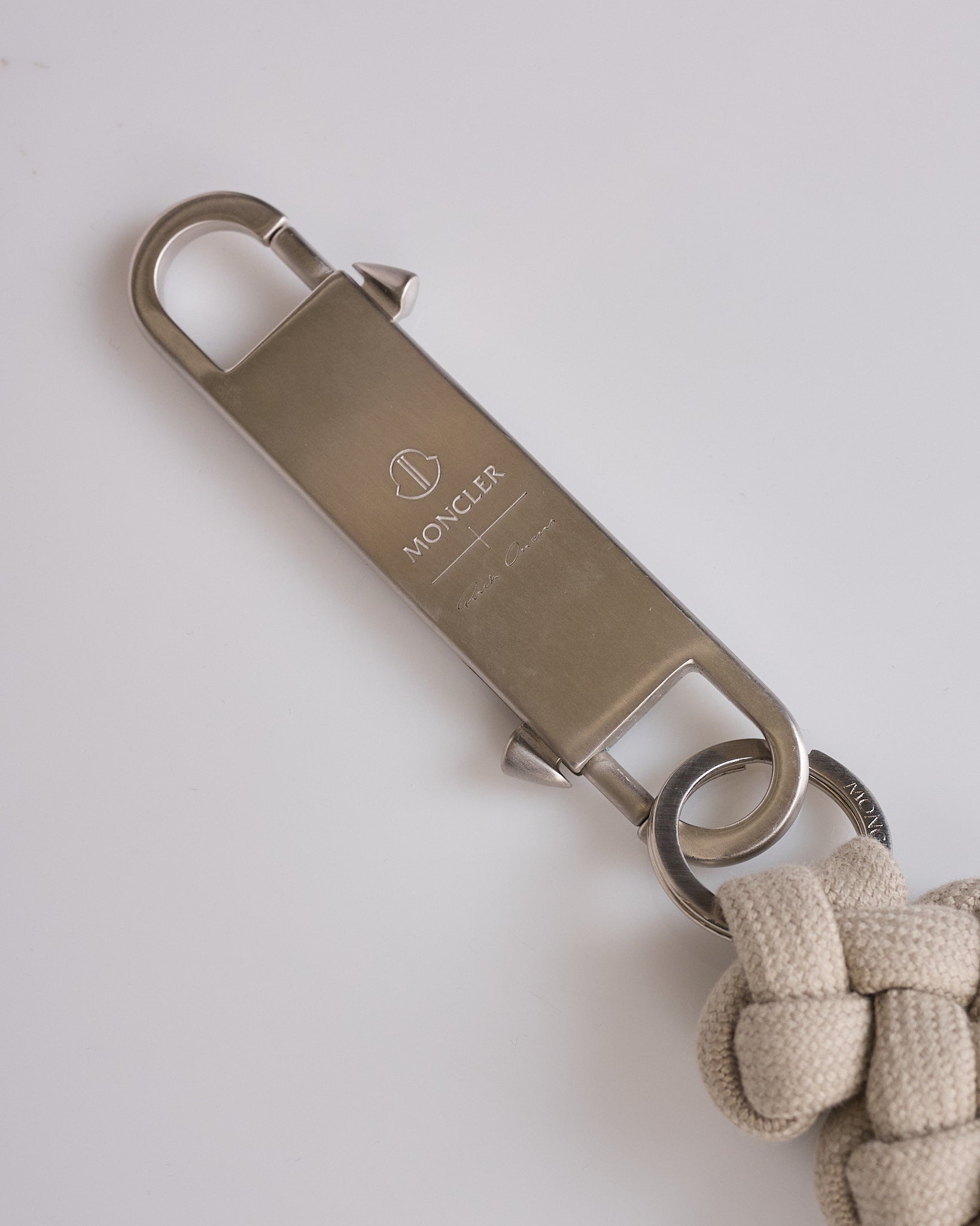 Rick Owens x Moncler Hiking Rope Keyring Cotton Cord Pearl