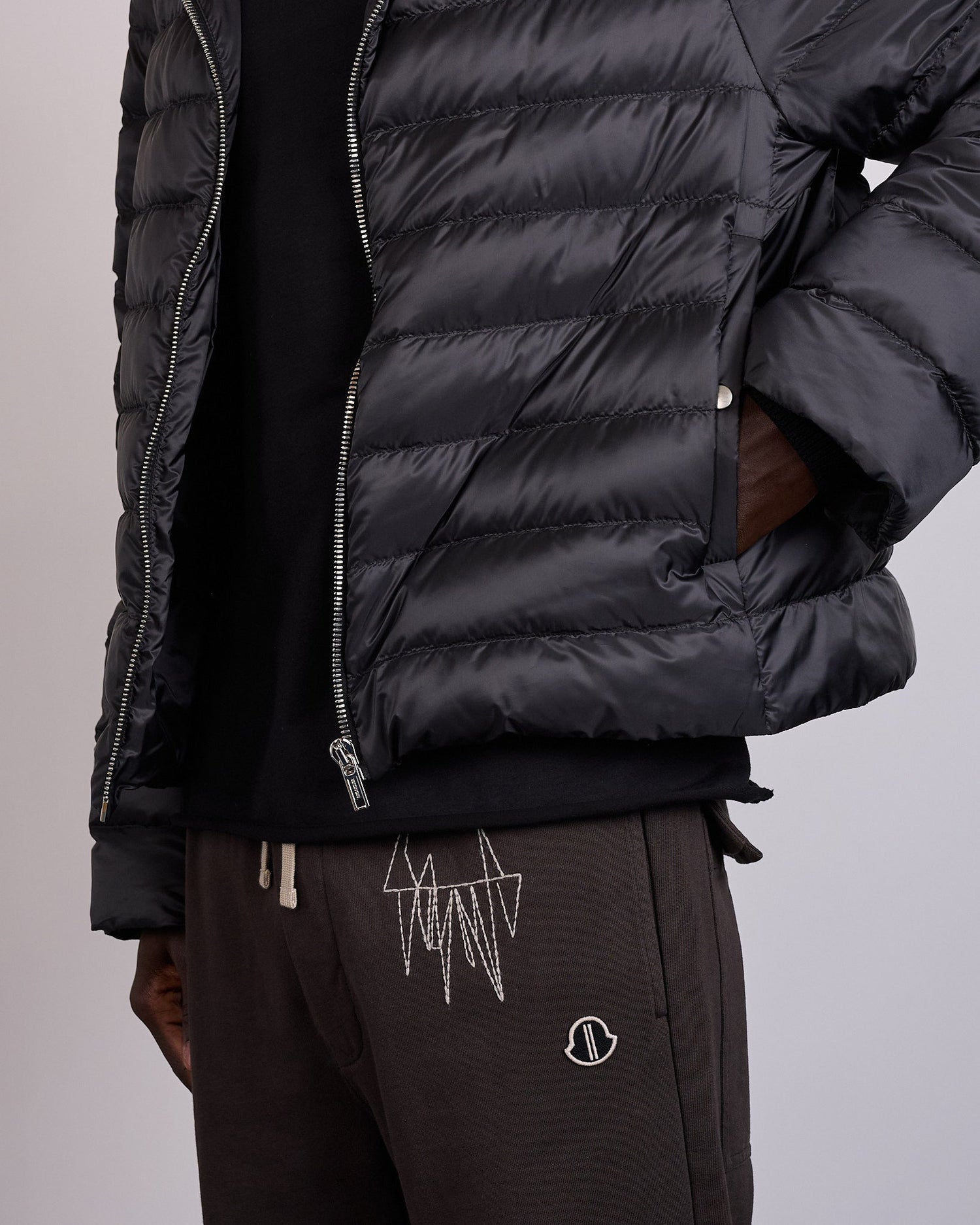 Rick Owens x Moncler Ziplock Jacket Lightweight Duvet Black