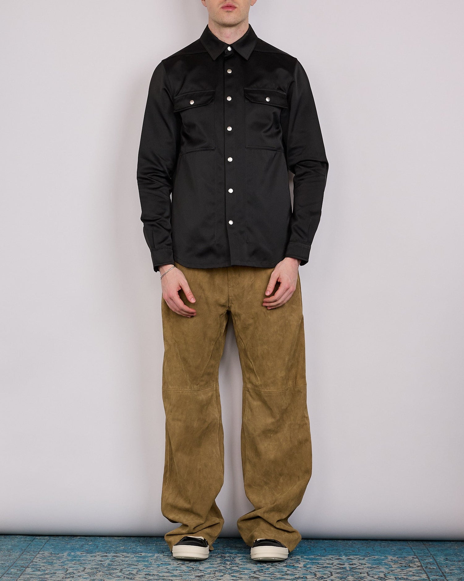 Rick Owens Outershirt Tech Duchesse Black