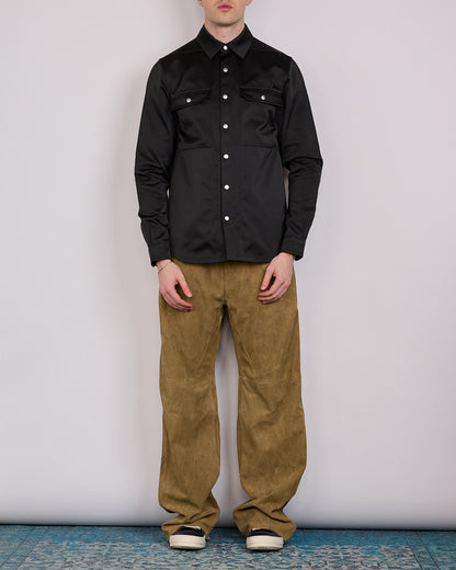 Rick Owens Outershirt Tech Duchesse Black