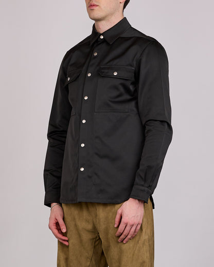 Rick Owens Outershirt Tech Duchesse Black