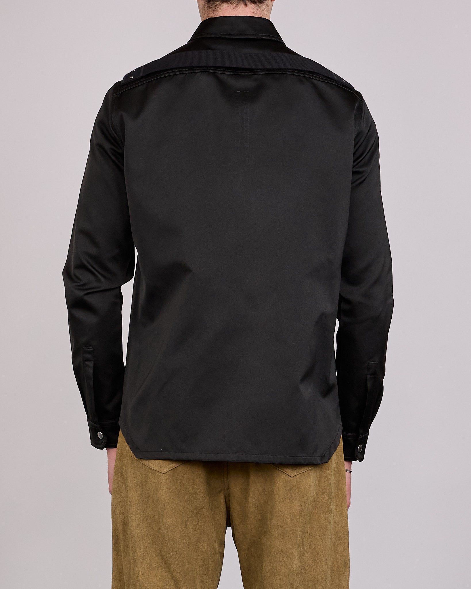 Rick Owens Outershirt Tech Duchesse Black
