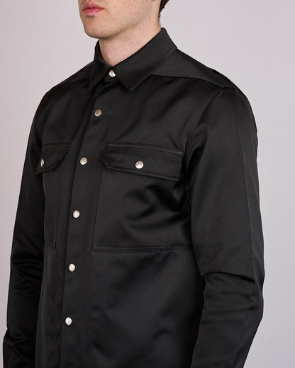 Rick Owens Outershirt Tech Duchesse Black